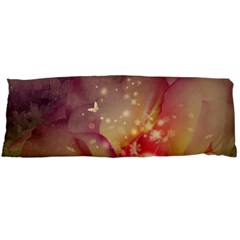 Wonderful Roses With Butterflies And Light Effects Body Pillow Case (dakimakura) by FantasyWorld7