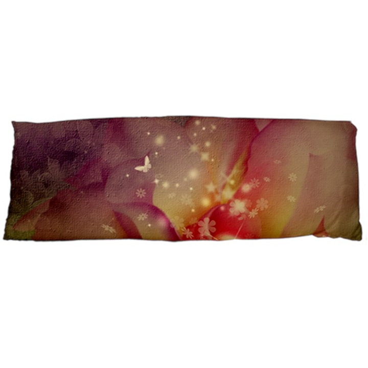 Wonderful Roses With Butterflies And Light Effects Body Pillow Case (Dakimakura)