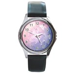 Wonderful Roses In Soft Colors Round Metal Watch Front