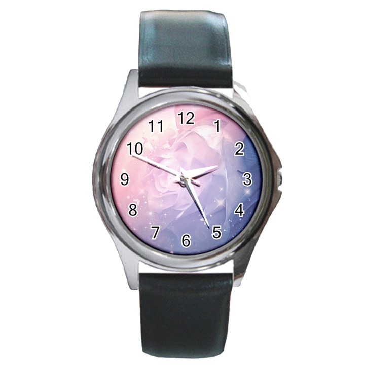 Wonderful Roses In Soft Colors Round Metal Watch