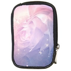 Wonderful Roses In Soft Colors Compact Camera Leather Case by FantasyWorld7