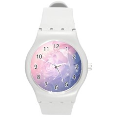 Wonderful Roses In Soft Colors Round Plastic Sport Watch (m) by FantasyWorld7