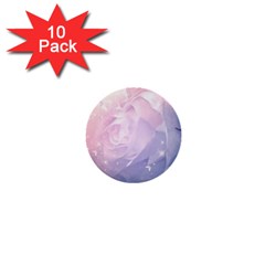 Wonderful Roses In Soft Colors 1  Mini Buttons (10 Pack)  by FantasyWorld7