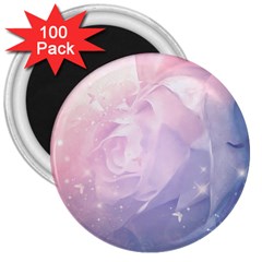 Wonderful Roses In Soft Colors 3  Magnets (100 Pack) by FantasyWorld7