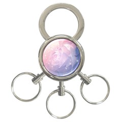 Wonderful Roses In Soft Colors 3-ring Key Chains by FantasyWorld7