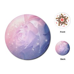 Wonderful Roses In Soft Colors Playing Cards (round) by FantasyWorld7