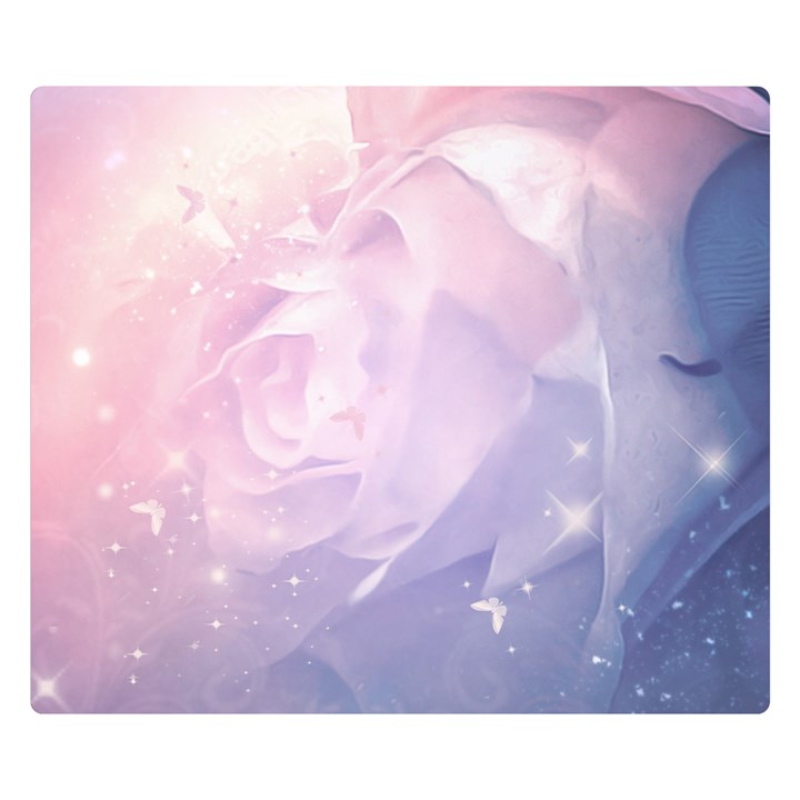 Wonderful Roses In Soft Colors Double Sided Flano Blanket (Small) 