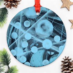 Atomic Blue Ornament (round) by WILLBIRDWELL