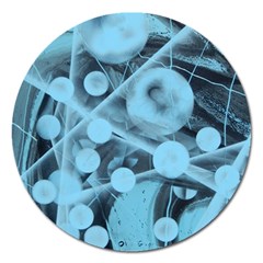 Atomic Blue Magnet 5  (round) by WILLBIRDWELL