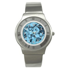 Atomic Blue Stainless Steel Watch by WILLBIRDWELL