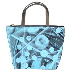 Atomic Blue Bucket Bag by WILLBIRDWELL