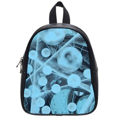 Atomic Blue School Bag (small) by WILLBIRDWELL