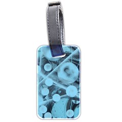 Atomic Blue Luggage Tags (two Sides) by WILLBIRDWELL