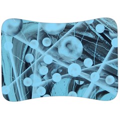 Atomic Blue Velour Seat Head Rest Cushion by WILLBIRDWELL