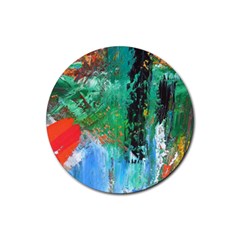 Garden  3 Rubber Coaster (round)  by WILLBIRDWELL