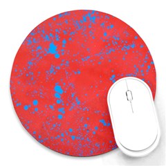 Blue Blood Round Mousepads by WILLBIRDWELL