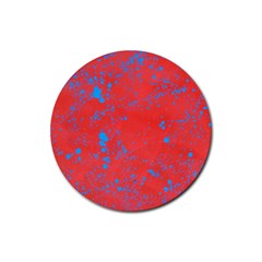 Blue Blood Rubber Coaster (round)  by WILLBIRDWELL