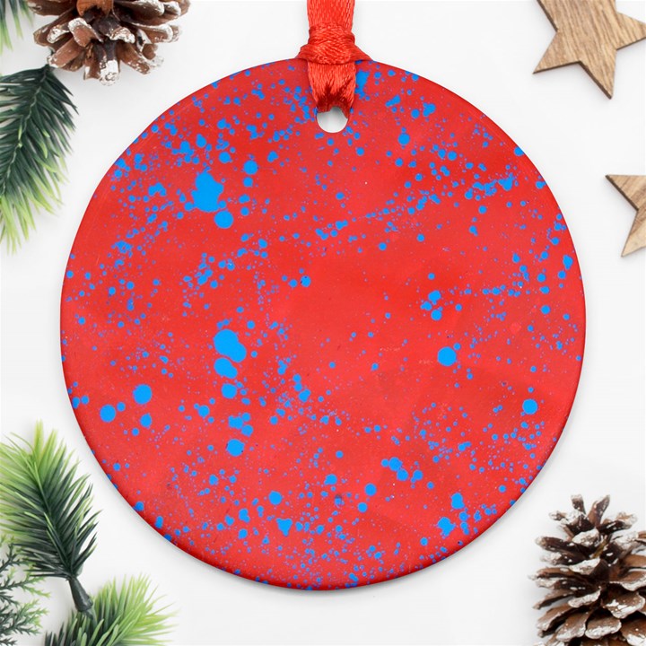 BLUE BLOOD Round Ornament (Two Sides)