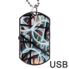 Oversight Dog Tag Usb Flash (two Sides) by WILLBIRDWELL