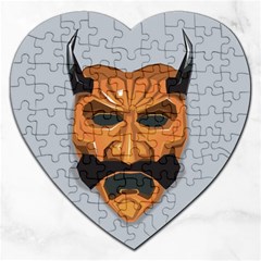 Mask India South Culture Jigsaw Puzzle (Heart)