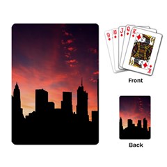 Skyline Panoramic City Architecture Playing Cards Single Design