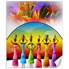 African American Women Canvas 8  X 10  by AlteredStates