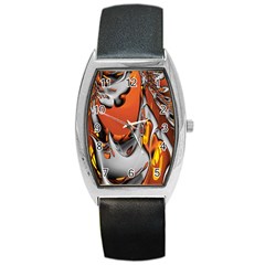 Special Fractal 24 Terra Barrel Style Metal Watch by ImpressiveMoments