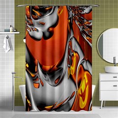 Special Fractal 24 Terra Shower Curtain 48  X 72  (small)  by ImpressiveMoments