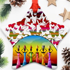 African Americn Art African American Women Ornament (star) by AlteredStates