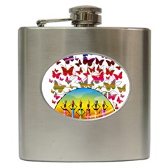 African Americn Art African American Women Hip Flask (6 Oz) by AlteredStates