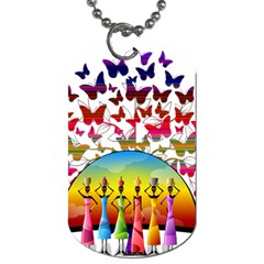 African Americn Art African American Women Dog Tag (two Sides) by AlteredStates