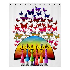 African Americn Art African American Women Shower Curtain 60  X 72  (medium)  by AlteredStates