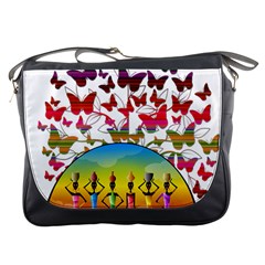 African Americn Art African American Women Messenger Bag by AlteredStates