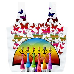 African Americn Art African American Women Full Print Recycle Bag (xl) by AlteredStates