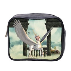 Cute Little Pegasus In The Sky, Cartoon Mini Toiletries Bag (two Sides) by FantasyWorld7