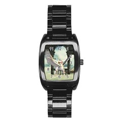 Cute Little Pegasus In The Sky, Cartoon Stainless Steel Barrel Watch by FantasyWorld7