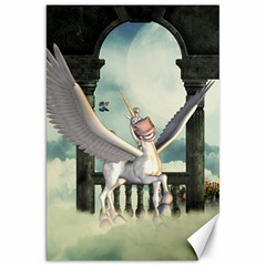 Cute Little Pegasus In The Sky, Cartoon Canvas 20  X 30  by FantasyWorld7