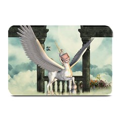 Cute Little Pegasus In The Sky, Cartoon Plate Mats by FantasyWorld7