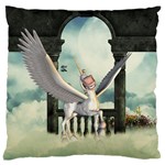 Cute Little Pegasus In The Sky, Cartoon Standard Flano Cushion Case (Two Sides) Front