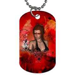 The Fairy Of Music Dog Tag (one Side) by FantasyWorld7