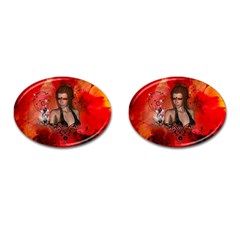 The Fairy Of Music Cufflinks (oval) by FantasyWorld7