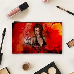 The Fairy Of Music Cosmetic Bag (medium) by FantasyWorld7