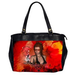 The Fairy Of Music Oversize Office Handbag (2 Sides) by FantasyWorld7