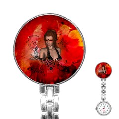 The Fairy Of Music Stainless Steel Nurses Watch by FantasyWorld7