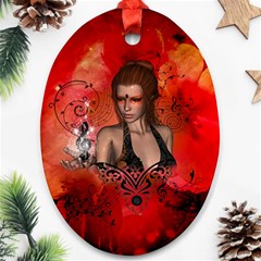 The Fairy Of Music Ornament (oval) by FantasyWorld7