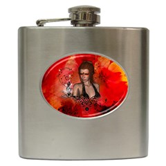 The Fairy Of Music Hip Flask (6 Oz) by FantasyWorld7