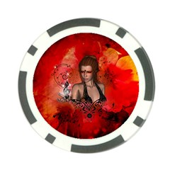 The Fairy Of Music Poker Chip Card Guard by FantasyWorld7