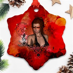 The Fairy Of Music Ornament (snowflake) by FantasyWorld7