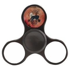 Awesome Black And White Wolf Finger Spinner by FantasyWorld7