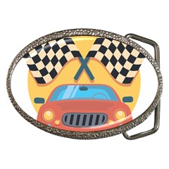 Automobile Car Checkered Drive Belt Buckles